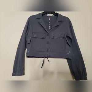 Lucy Love Size Small- Lightweight Gray Crop Jacket